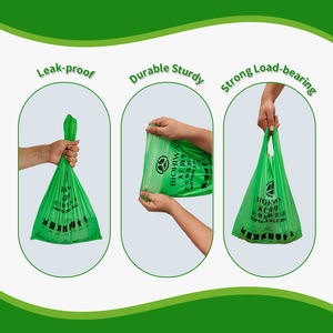 100% sacs de t-shirt biodégradables ligne de production sac à provisions de supermarché entièrement automatique sac de transport bio-compostable - Product Image 3