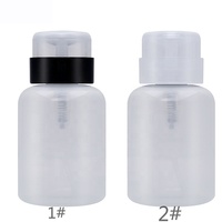 Chine usine approvisionnement 210ML en plastique ongles liquide distributeur presse pompage nettoyant bouteille vide pression vaporisateur bouteille avec serrure