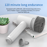 Brosse de Nettoyage Électrique Sans Fil Multifonctionnelle 4-en-1 Personnalisée, Brosse Magique Rotative, Nettoyeur Puissant – Offre Spéciale