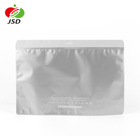 Sac d'emballage en Aluminium et plastique à fond plat, 100 pièces, bon marché, avec fermeture éclair pour l'emballage de vêtements