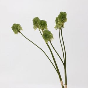 Tête <span class=keywords><strong>de</strong></span> pissenlit artificielle à 3 têtes, boule d'oignon en caoutchouc souple, tige unique, durable, moderne, faite à la main, écologique, haute qualité - Product Image 4