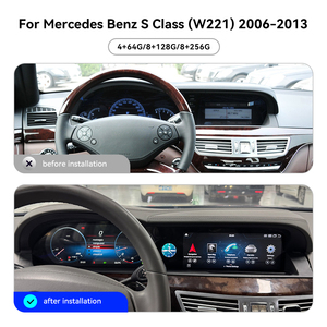 Écran double ZWNAV 12,3 pouces pour <span class=keywords><strong>Mercedes</strong></span> Benz W221 2006-13, Android 13, GPS, tableau de bord, autoradio multimédia, cluster numérique, horloge intelligente - Product Image 5
