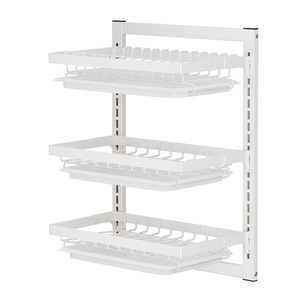 Wall Mounted Dish Rack Multi Layer <b>Adjustable</b> Storage For Kitchen Plates Bowls Utensils - Product Image 5
