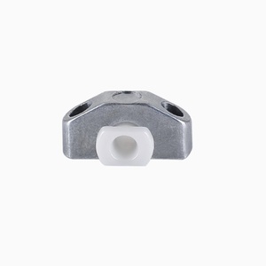 Guía de hilo para máquina de 200 hilos, ojal de cerámica de circonia mecanizado por CNC, pulido a espejo, asiento metálico con orificio interior de 2 mm, distancia de 9 mm - Product Image 3