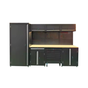 ארון רולר חובה כבדה עם סט כלי אחסון ניידים עבור מוסכים, מעבדות וסדנאות מקצועיות - Product Image 1