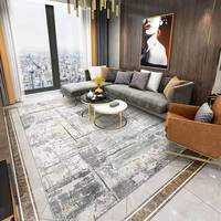 Grande taille tapis persan style ethnique imprimé tapis cristal velours épaissi tapis antidérapant salon chambre tapis