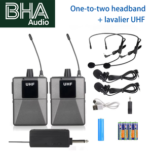 BHA UB02 Kablosuz Kulaklık/Yaka Mikrofonu UHF Taşınabilir Baş Üstü Mikrofon Öğretmen Konuşmacı Sahne Performansı Toptan OEM Logolu - Product Image 1
