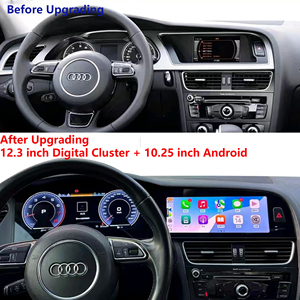 Lecteur multimédia radio DVD pour voiture Android pour Audi A4L A5 2009-2016, lecteur DSP audio, double écran, cluster numérique - Product Image 5