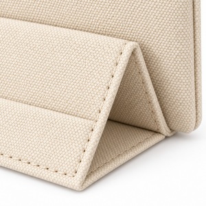 Estuche para Lápices de Lona, Soporte Plegable para Teléfono 2 en 1, Bolsa para Artículos de Escritorio, Logotipo Personalizado al por Mayor - Product Image 4