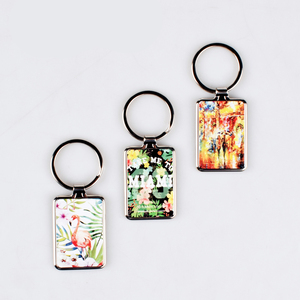 Qualisub Móc Khóa Trống Móc Khóa Kim Loại Thăng Hoa Trống Hình Chữ Nhật Để In Tùy Chỉnh - Product Image 6