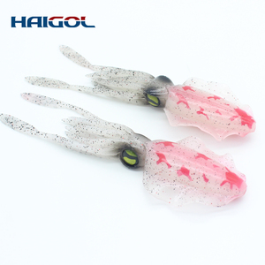 Señuelos de Pesca de Calamar de Goma de Alta Calidad, Señuelos de <span class=keywords><strong>Pulpo</strong></span> para Pesca Vertical, Cebo de Calamar con Barba de 14.5 cm - Product Image 2