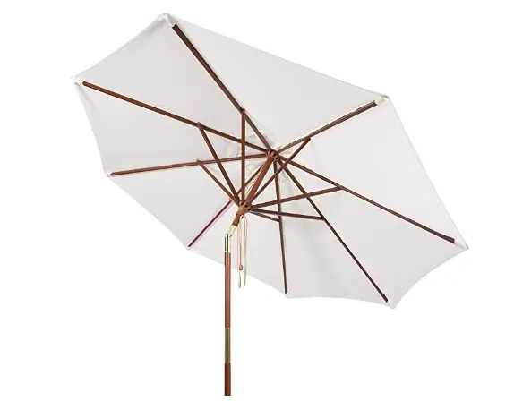Parasol de jardin en bois, vente en gros, parasol de café, patio, parapluies de jardin