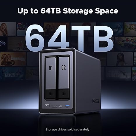【保証+HDD8TB・SSD付】UGREEN NAS DXP2800 2 bay NAS Storage for Home | 14-day worry-free trial