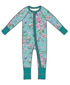 Qingli OEM Tariffs Free Little Girl <strong>Zip</strong> Romper Baby <strong>Sleepsuits</strong> <strong>With</strong> Feet and <strong>Zip</strong> Daisy Flower Baby Rompers for Winter - Product Image 4