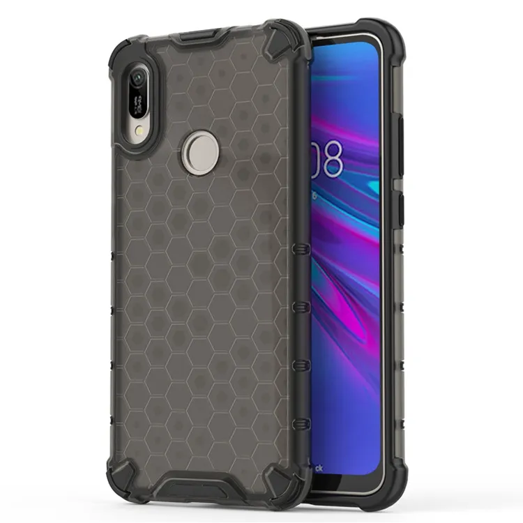 Honeycomb Pattern Tpu Pc Slim Phone Case For Huawei Y6 Y7 Y9 2019 Case