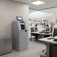 Terminal de dépôt d'espèces intelligent pour la gestion de l'argent liquide en détail, détection des billets contrefaits, machine de dépôt d'espèces Jinrui CDM-9000A
