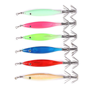 8cm/18g nuevo estilo luminoso <span class=keywords><strong>Yamashita</strong></span> 5 unids/pack calamar Jig pesca señuelo Egi bolsa calamar Jig bolsa - Product Image 1