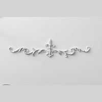 JMZ15 Fleur d'angle 3D en PU pour plafond double, style tendance pour décoration murale résidentielle