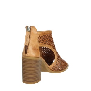 Sandali con tacco a punta aperta con cinturino alla caviglia 160646 in pelle che aumenta l'altezza della piattaforma Design per abito estivo soletta superiore - Product Image 3