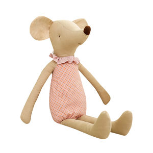 Juguetes de Peluche Personalizados de Dibujos Animados para Niños, Ratón Vestido con Patas Largas, Hecho de Tela de Algodón Suave, para Aliviar el Estrés, Lavable - Product Image 3
