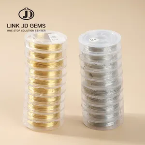 0.3mm/0.4mm Bead Rope Handicraft Cord String Beading Wire Thin Copper Wire for Jewelry Making Bracelet Necklace