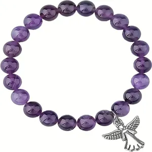 Pulsera Natural de Cuentas de Vidrio Coloridas, Estimulante de la Confianza, Profesional, Pedido Mínimo Bajo, Elección de Piedras Personalizadas - Product Image 2