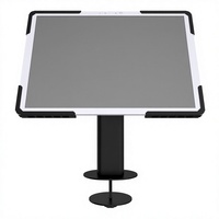 Support de table plate en métal avec rotation à 360 degrés et fonction d'inclinaison, capable de supporter 20 livres sur des tables plates de 7 à 10 pouces