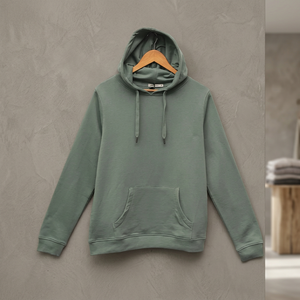 Sweat-shirt à capuche pour homme, couleur unie, manches longues, avec capuche et poche avant, pour un usage décontracté - Product Image 3