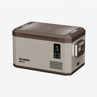 IRON-38/48/58 enfriador de doble zona Mini capacidad 12V congelador de doble uso compresor eléctrico nevera portátil Camping coche refrigerador