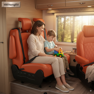 Asiento de RV multifuncional HWHongRV | El respaldo reclinable se convierte en CAMA | Cojín y respaldo de doble cara para extensión de cama - Product Image 1