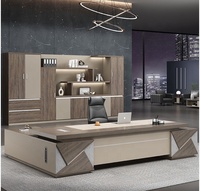 Bureau de direction de luxe en placage MDF