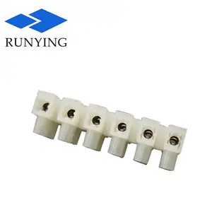 6 Pin Luminaire Plastic Wiring connection terminal PA10 white push in electrical connector PA10