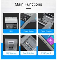 ZCS Z91 Printer Pintar 4G POS, Terminal POS Android Undian Genggam dengan Pembaca Kartu RFID