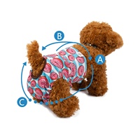 CuteBone Dog Couches Femme Lavable Petit Moyen Grand Réutilisable Doggie Couches Chiot Période Pantalon pour Doggy Heat Cycle Peeing