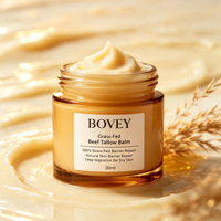 Baume pour la peau au suif de bœuf nourri à l'herbe BOVEY 30ml Réparation naturelle de la barrière cutanée Hydratation intense Apaisement des peaux sèches Baume facial