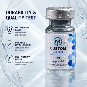 Muestra gratuita de botellas de vidrio criogénicas a prueba de frío de 3 ml, 5 ml, 10 ml, etiquetas adhesivas para frascos de vidrio. - Product Image 2