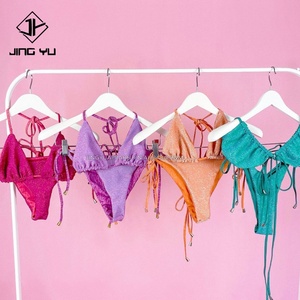 Trajes de Baño de Bikini de Tiras para Mujer, Trajes de Baño Personalizados para Niñas, Bikini Personalizado, Conjunto de Bikini - Product Image 1