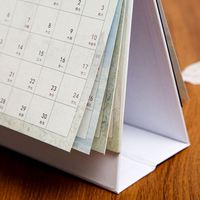 Vente directe d'usine calendrier Design gratuit organisateur imprimé calendrier planificateur avec Logo A3 bureau calendrier impression