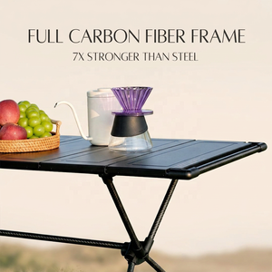 Glamping Portable Metal Outdoor <b>Folding</b> <b>Table</b> <b>Adjustable</b> Height for Camping & Picnic-Free Lift Design Outdoor Furniture AF-CF-29 - Product Image 2