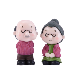 Yxs Chen Juns micro-paysage bonsaï, gâteau succulent, <span class=keywords><strong>grand</strong></span>-père et <span class=keywords><strong>grand</strong></span>-mère, couple, beaux-parents, ornements d'artisanat en plastique - Product Image 1