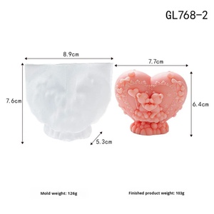 Nuevo Molde de Silicona de Grado Alimenticio TangChu para Velas con Forma de Oso y Corazón, Hecho a Mano en China - Product Image 6