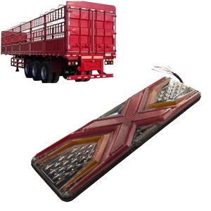 Pièces de système d'éclairage de camion de haute qualité, feux arrière universels en forme de X gauche et droit pour remorque, 24V 100W - Product Image 5