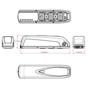 Último modelo de caja de batería para bicicleta eléctrica Hailong, caja de tubo de bajada de bicicleta eléctrica con 52 piezas, Juego completo para MTB - Product Image 4
