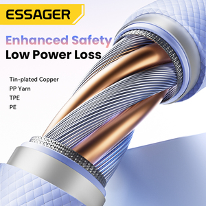 Essager ES-X73 Bện 2M 7A 100W USB A Để USB C Dữ Liệu Nhanh Chóng Sạc Cáp USB C Loại Cáp Dữ Liệu Đối Với Huawei Samsung Xiaomi - Product Image 3