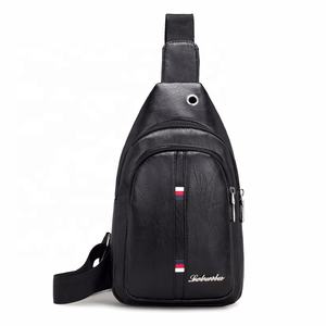 Sac <span class=keywords><strong>Banane</strong></span> de Poitrine et d'Épaule en <span class=keywords><strong>Cuir</strong></span> PU pour Homme – Pochette <span class=keywords><strong>Ceinture</strong></span> et Sac de Taille, Vente en Gros - Product Image 3