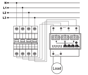 Samwha-DSP ATR-63 100A 3 pha tự động chuyển pha chuyển đổi điện áp bảo vệ Relay - Product Image 4