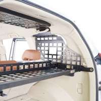 Pour Toyota Prado FJ150 Lexus GX460 10-24 Panneau de coffre arrière Molle, étagère de rangement modulaire, organisateur de cargaison, accessoires de voiture