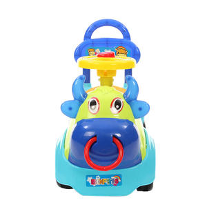 Venta caliente 2018 nueva vaca modelo de dibujos animados diseño bebé walker scooter con ruedas empujando Carro de coche - Product Image 6