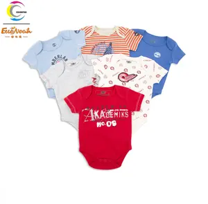 OEM baby cotton bodysuit summer shirt sets knit wear hot style baby girl