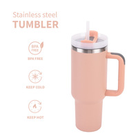Gobelet de Voyage de Gros 40 oz H2.0, en Acier Inoxydable à Double Paroi Sous Vide, Tasse Cadeau avec Poignée et Paille, Personnalisation de Logo Gratuite
